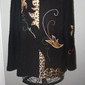 Allure Black Acrylic Sweater.